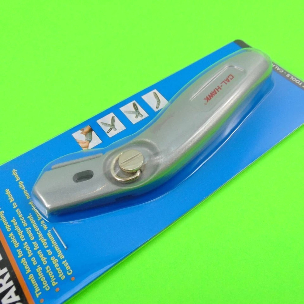 Carpet Knife Utility Cutter Secure Locking Razor Double Edge Blade Metal Handle