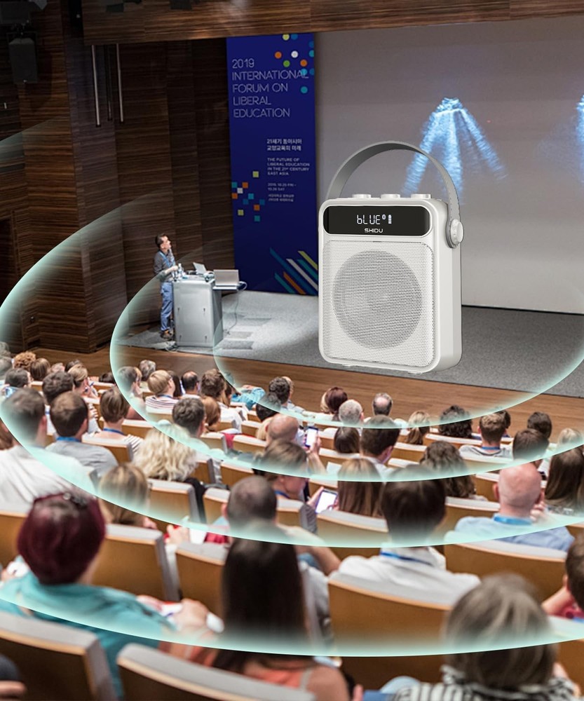 SHIDU Voice Amplifier with Wireless Microphone Headset.