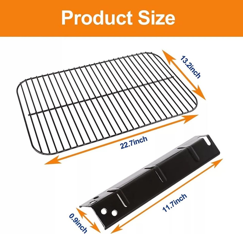 Grill Burner Replacement Kit, Heat Plates NEW
