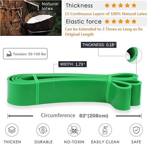 Pull-Up Bands Resistance-Bands Exercise-Bands - Pull 50-120 lbs (Extra Heavy)