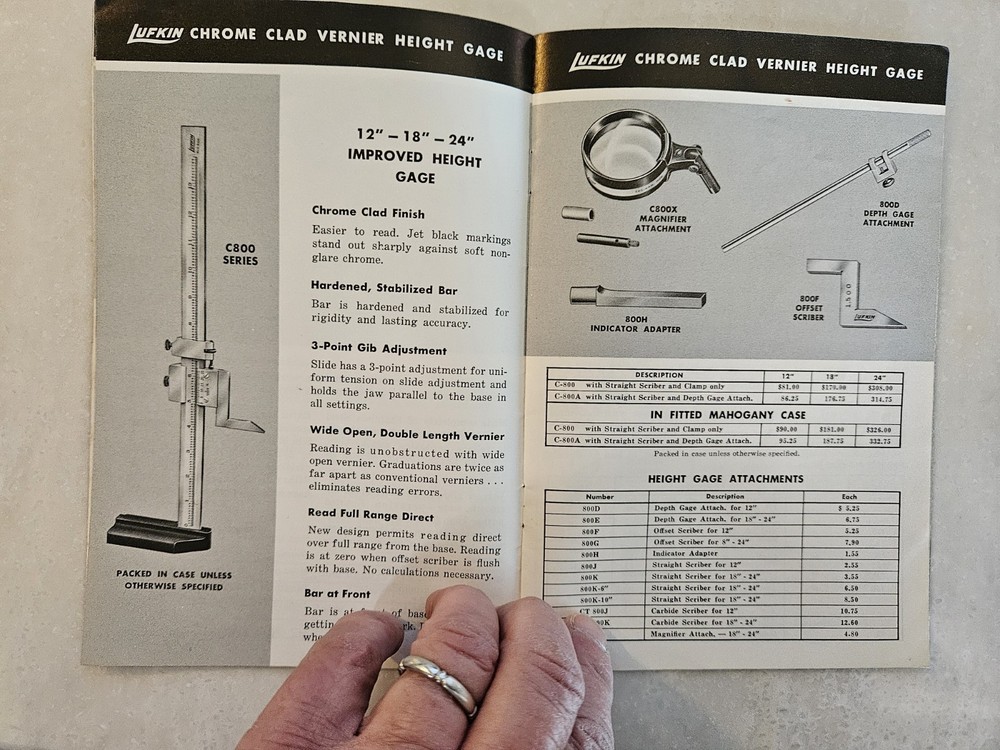 New Lufkin Precision Tools Catalog 1959