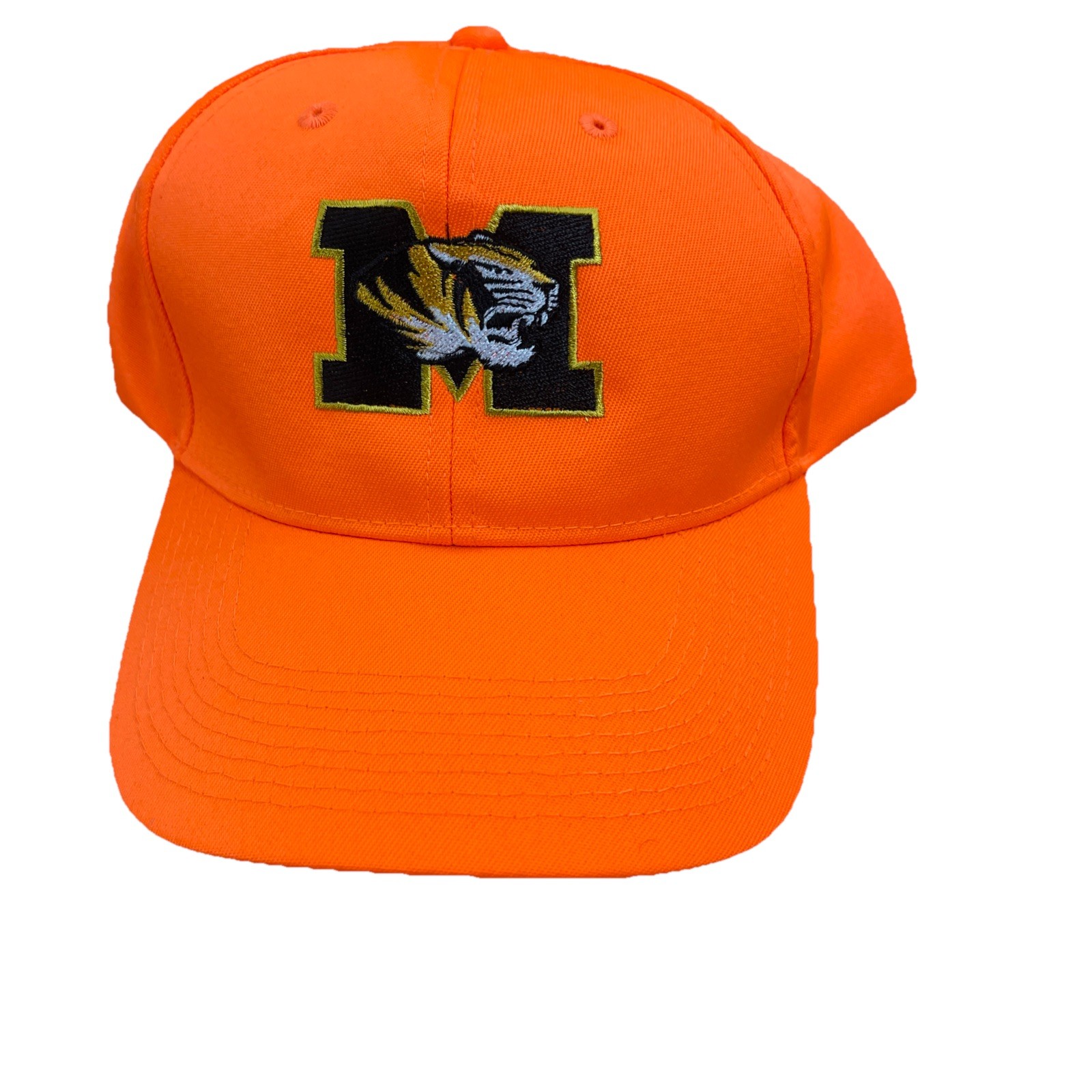 MISSOURI TIGERS Orange 90S   GOLF SNAPBACK DEADSTOCK HAT CAP VINTAGE F2