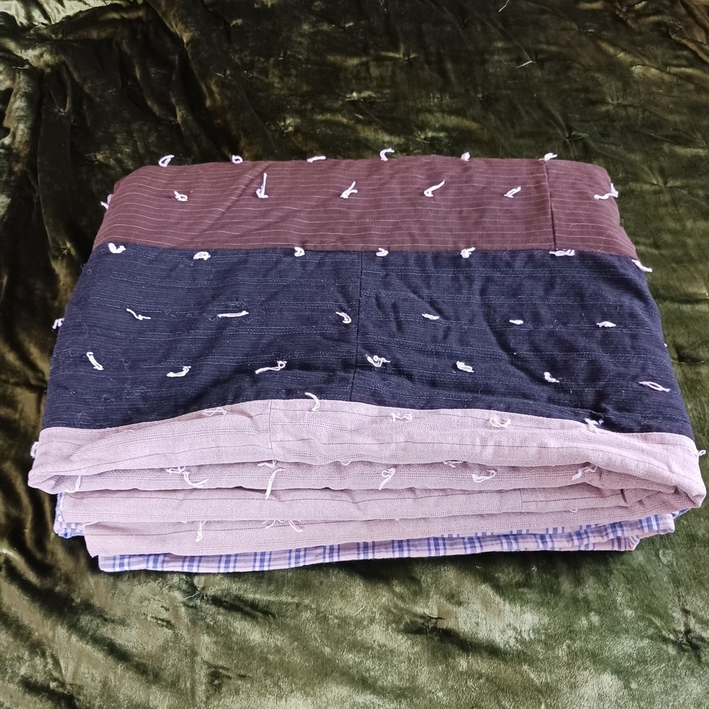 Vintage Wool Patchwork Suit Quilt
