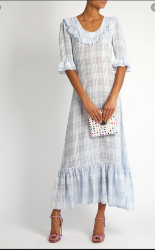 Vampire's Wife Blue White Dress, UK 8