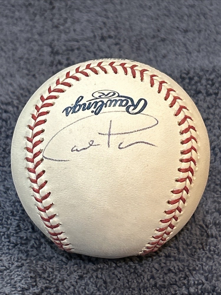 carl pavano signed baseball autograph ball auto i
