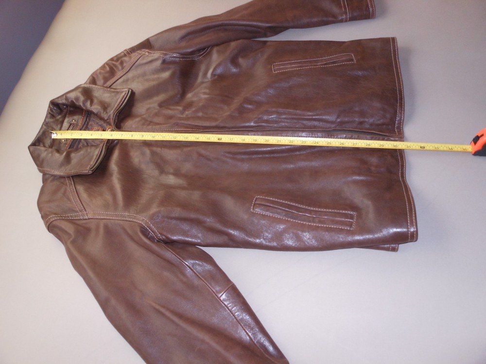 Wilson Large Brown Leather Jacket with Thinsulate Lining