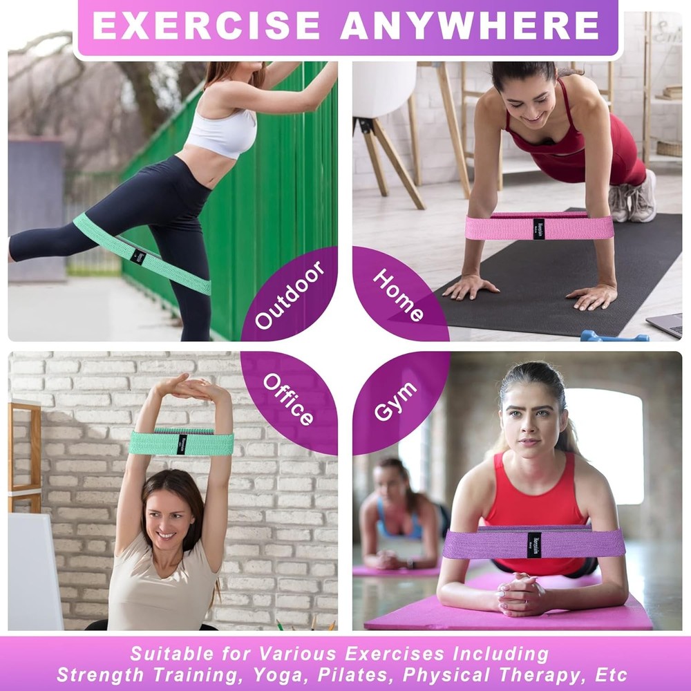 Resistance Bands for Working Out, 3 Levels Exercise One Size, Assorted