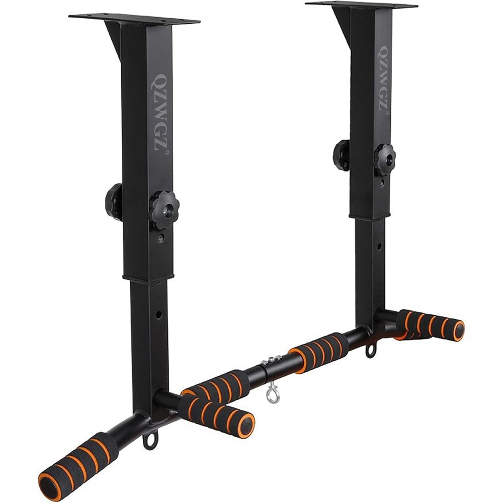 Height Adjustable Pull Up Bar, Heavy Duty Pull Up Bar, BarMount, Ceiling Moun...