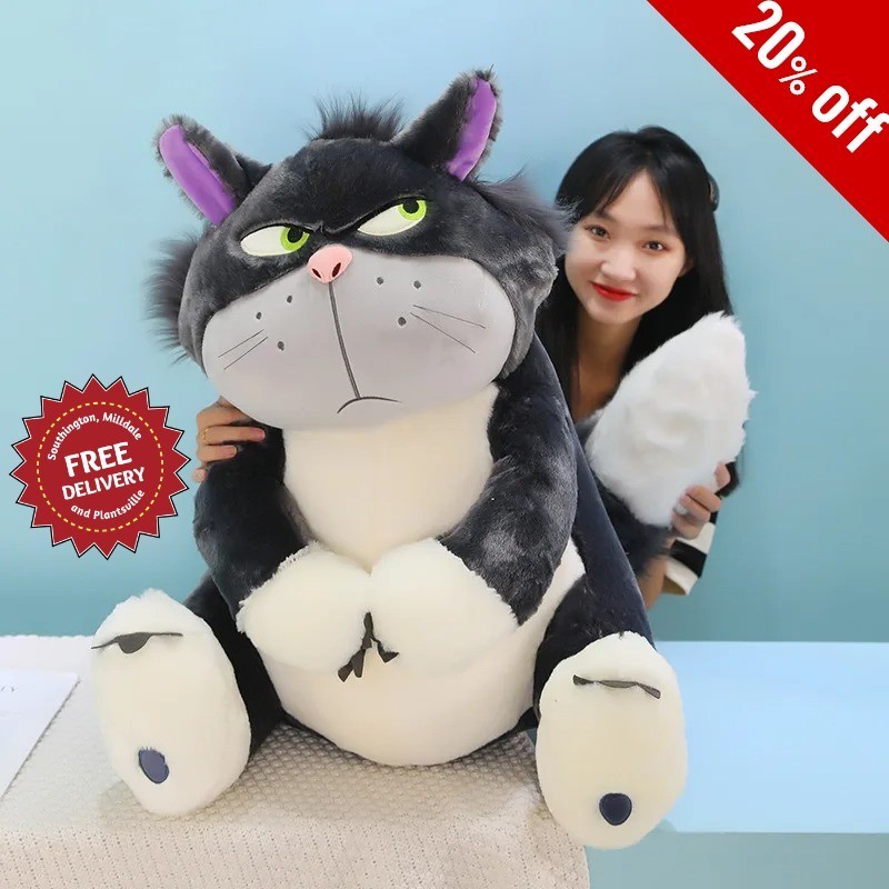 Japan Lucifer Cat Plush Disney Cinderella Plush Soft Stuffed Doll Toy 30cm