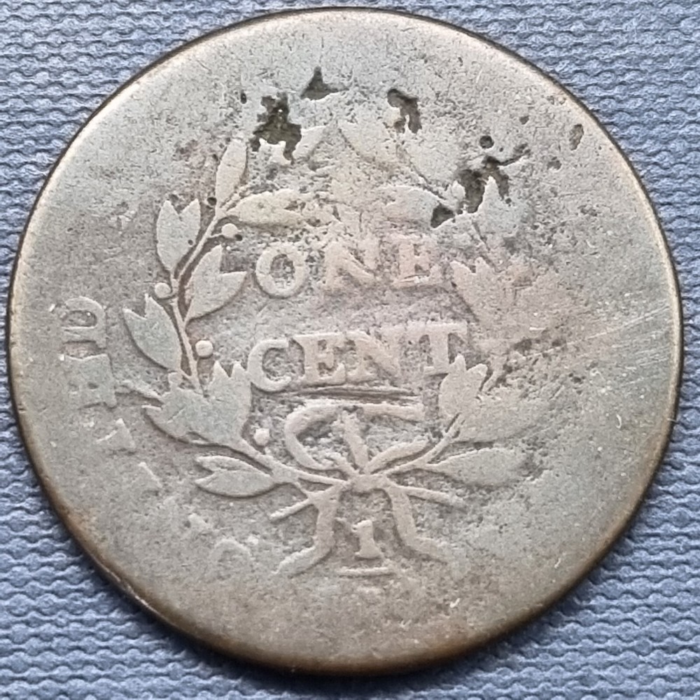 1798 Draped Bust Large Cent 1c Circulated #78447
