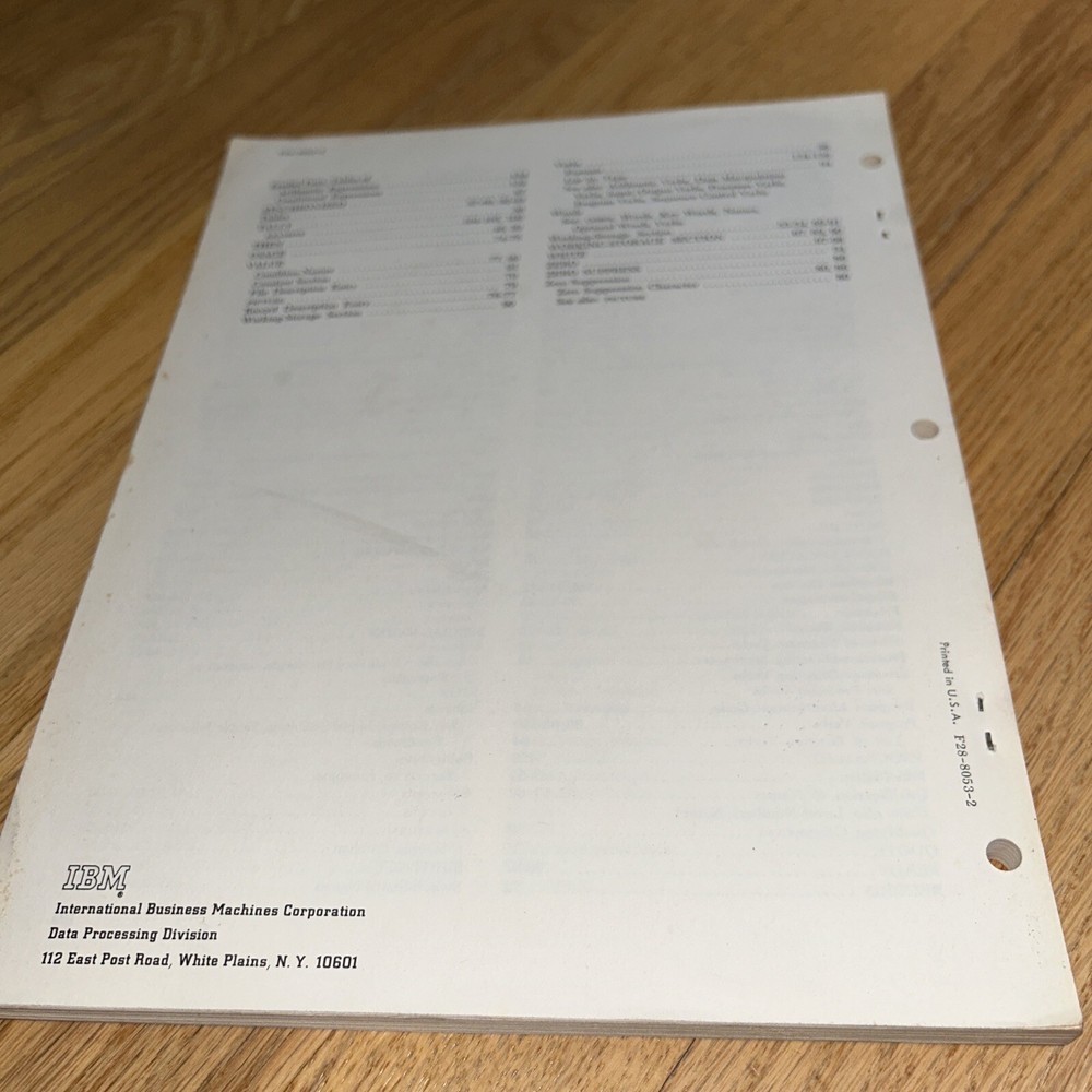 1961 IBM SYSTEMS REFERENCE LIBRARY - COBOL GENERAL INFORMATION