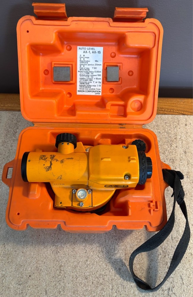 NIKON AX-1 Automatic Surveyor Level And Case