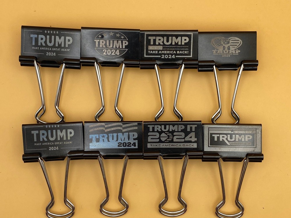 Trump 2024 Binder Clip 8 pack