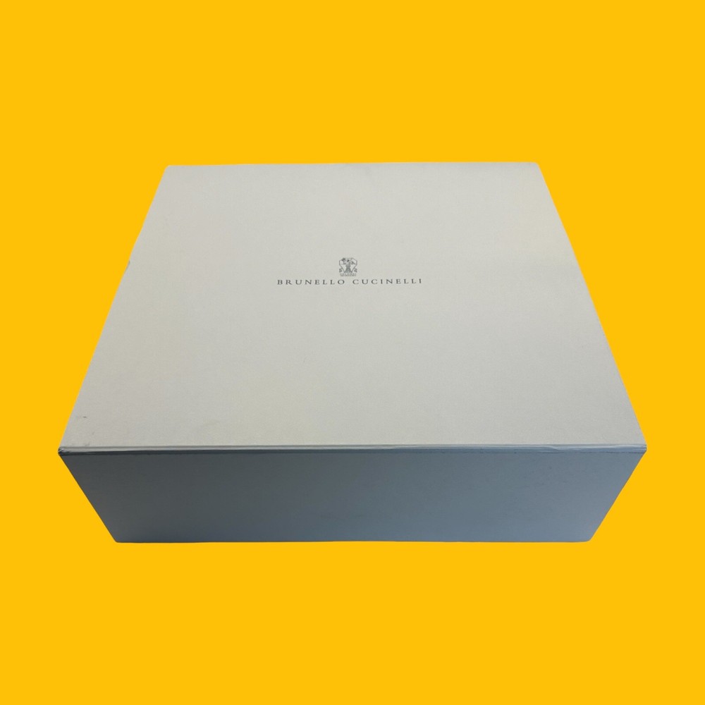 Authentic Brunello Cucinelli Empty Magnetic Gift Storage Box 14.75”x15”x5” READ*