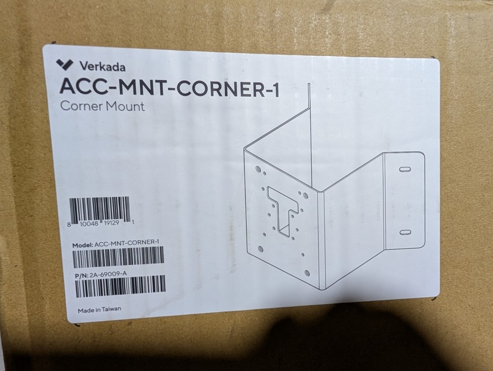 New Verkada ACC-MNT-CORNER-1 Corner Mount (T3CW)
