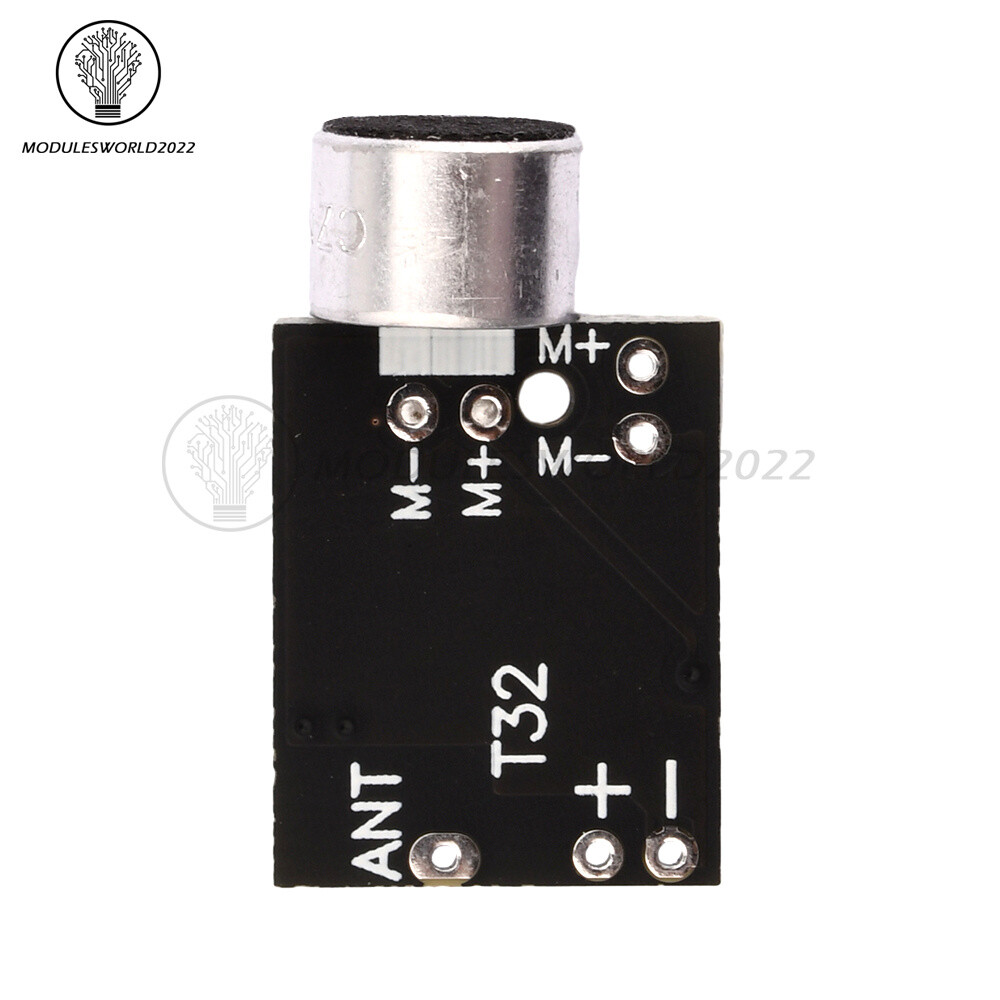 Wireless Microphone FM 88.7MHz Transmitter Module Support Dual-channel Stereo