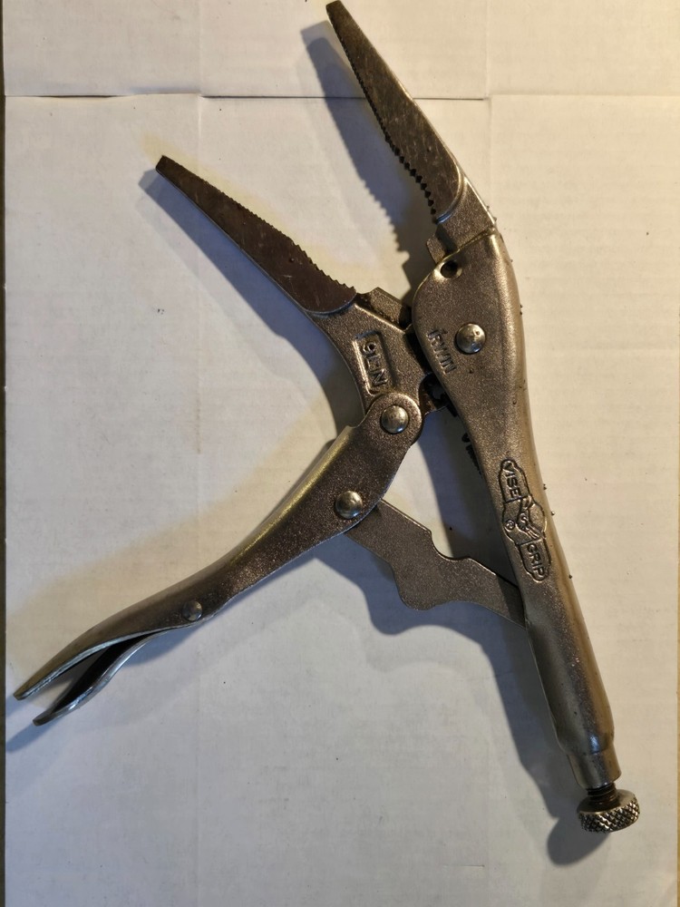 Irwin Long Nose Locking Pliers 9NL, Used