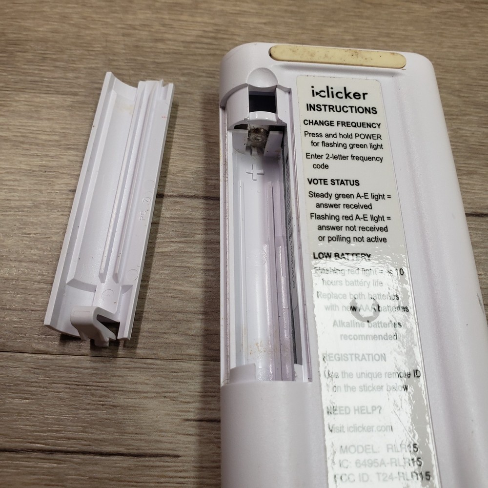 iClicker Plus Student Remote Control Model RLR15 - Tested