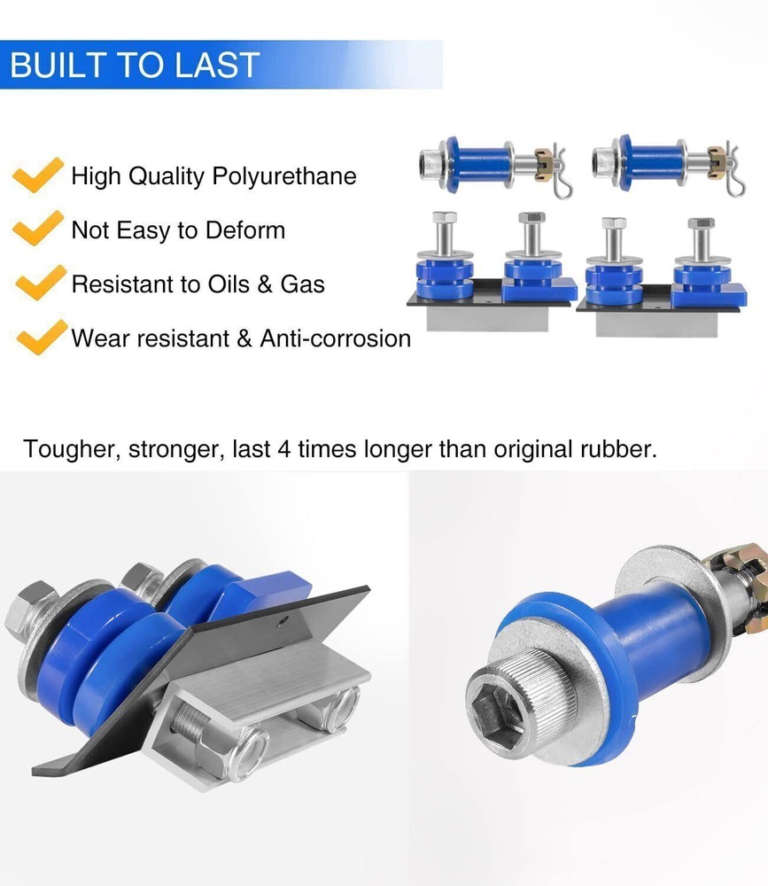 Engine Hood Hinge Pivot Bushing Kit Mounting Bolt Full Set For Peterbilt 378 379