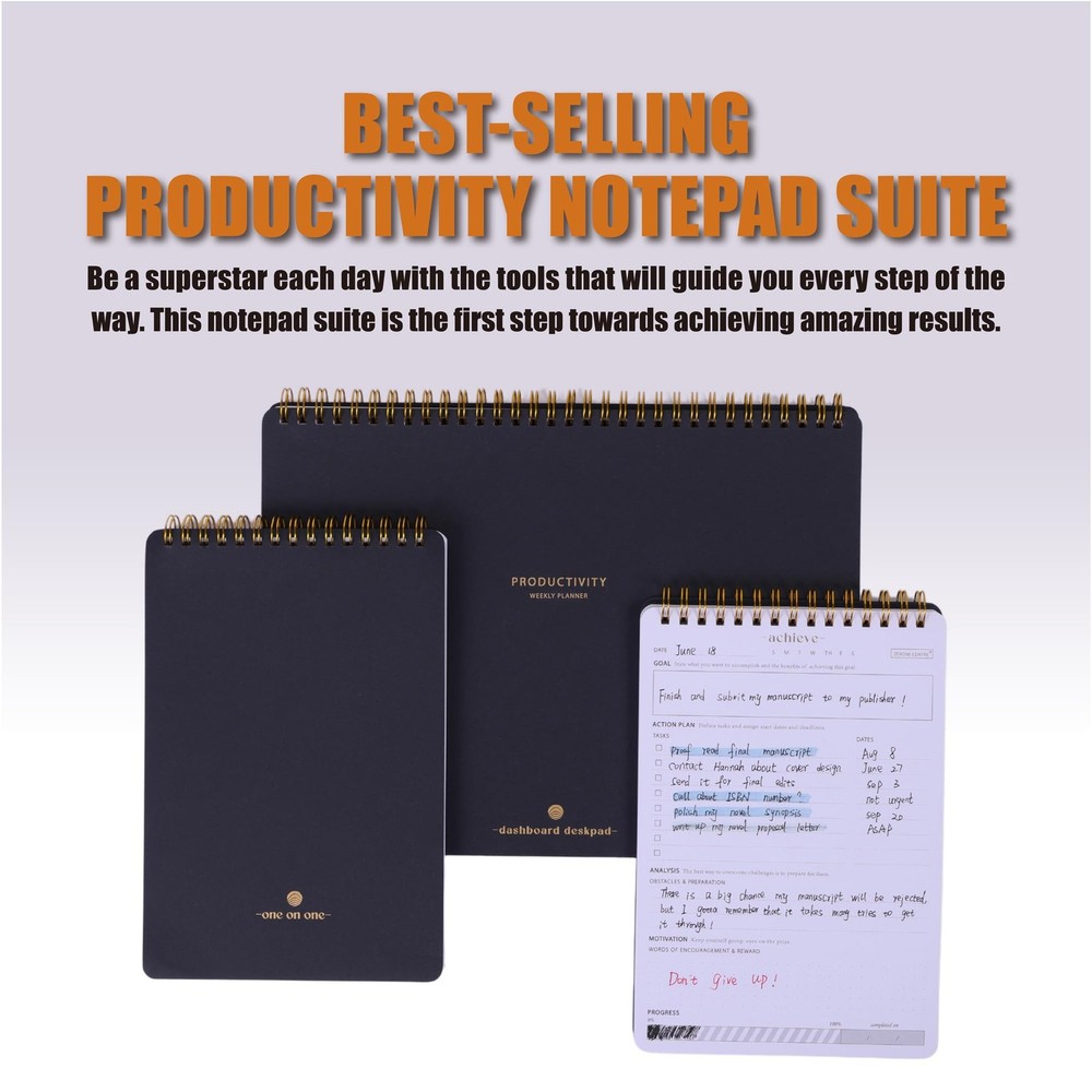 Productivity Notepad Suite - Suite-Black-A4/A5