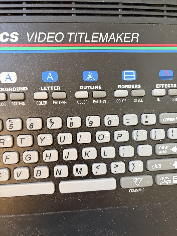 Videonics Video Titlemaker Digital Video Vintage Powers On