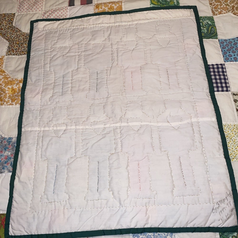 Nutcracker 3-D Wall Hanger 23” X 29”. Handmade Hand Quilted.