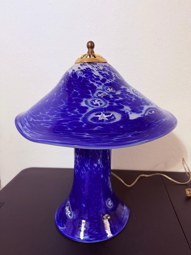 Nicholson table lamp blown glass