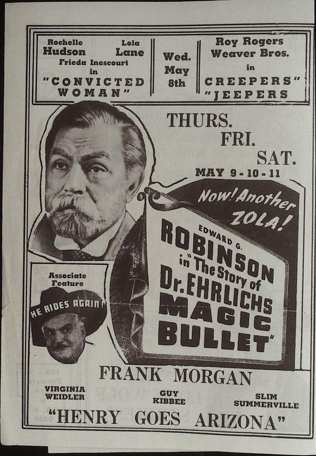 Pinocchio Local Theater Herald 1940 Walt Disney, rare!