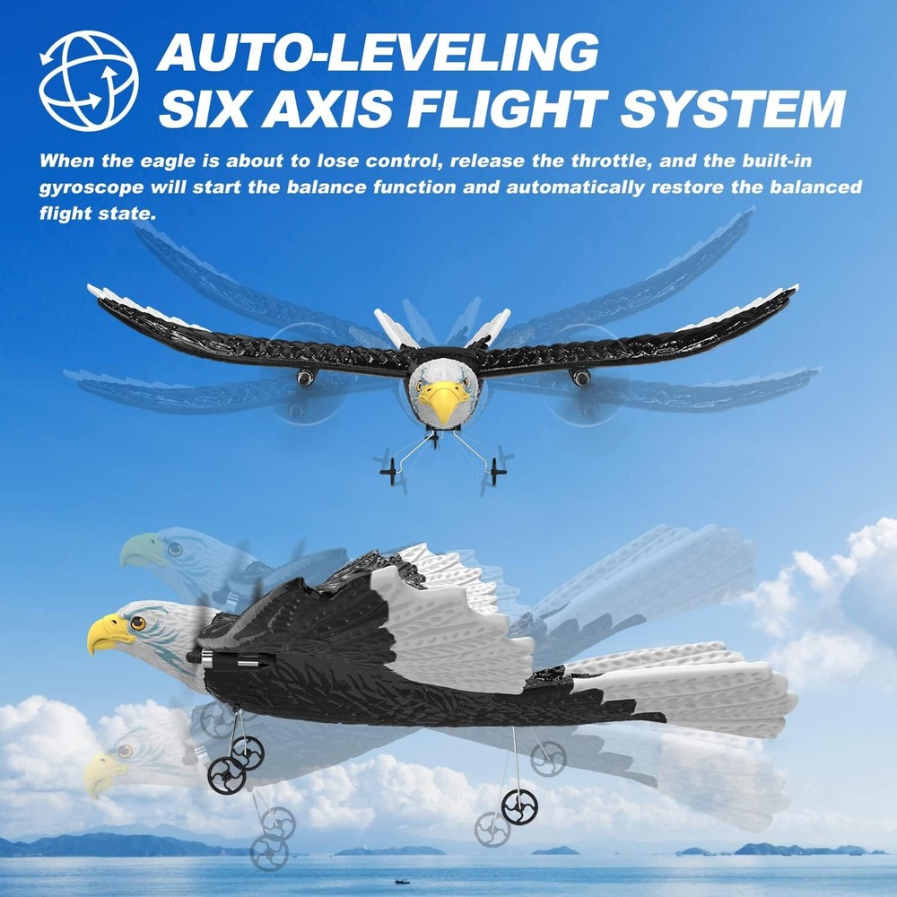 Mini RC Plane Remote Control Eagle Plane, RTF Airplane,Flying Bird for Beginners