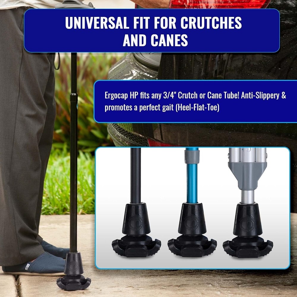 Crutch Rubber Tip - Rubber Replacement Foot Pad