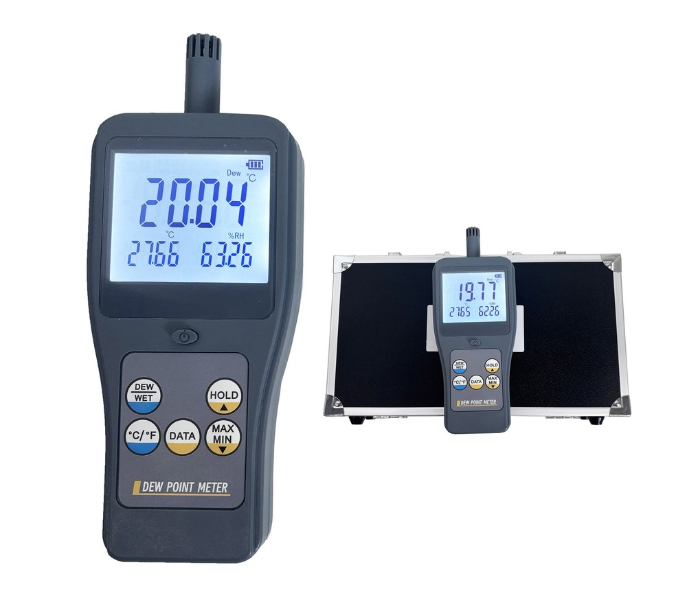 Handheld Dew Point Meters With Data Storage Function 99 Groups LCD Display