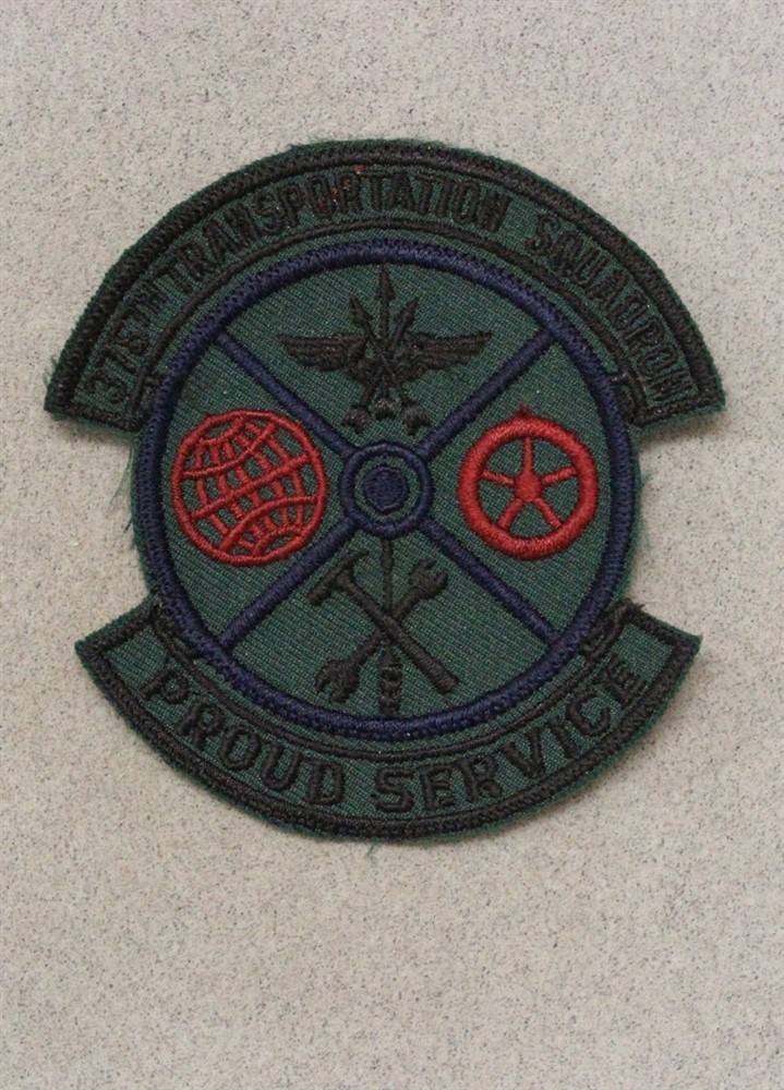 USAF Air Force Patch 4204: 375th Transportation Sqdn - subdued