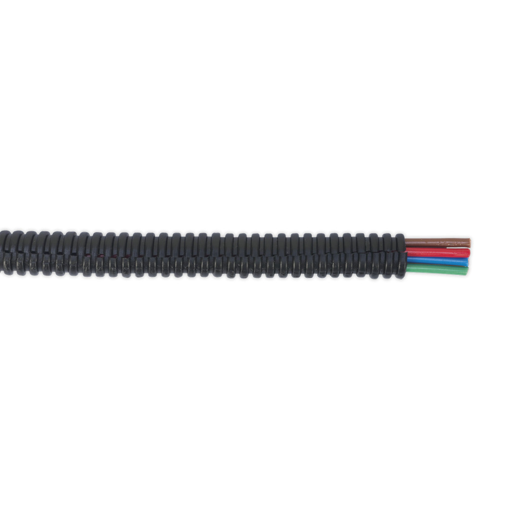 Convoluted Cable Sleeving Split Ø7-10mm 50m - Sealey CTS0750 New
