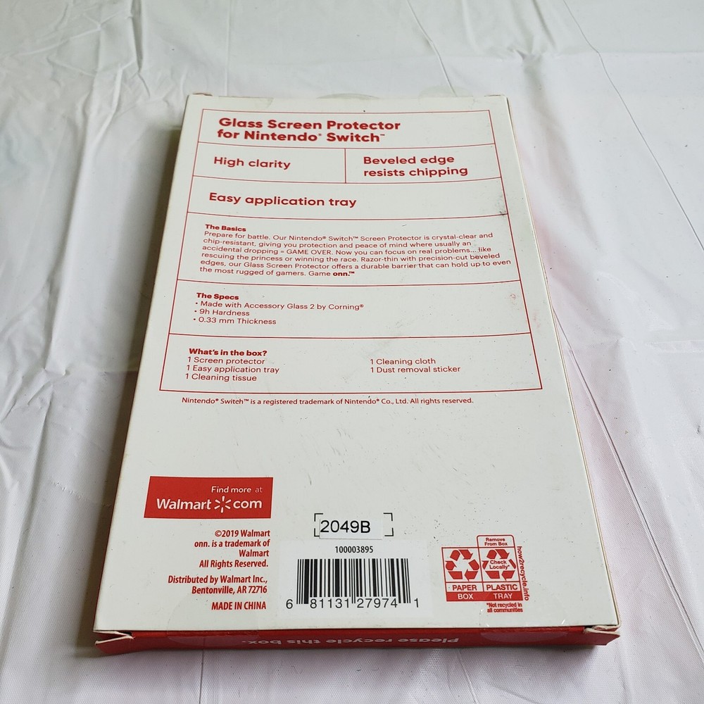 Nintendo Switch Glass Screen Protector NIB
