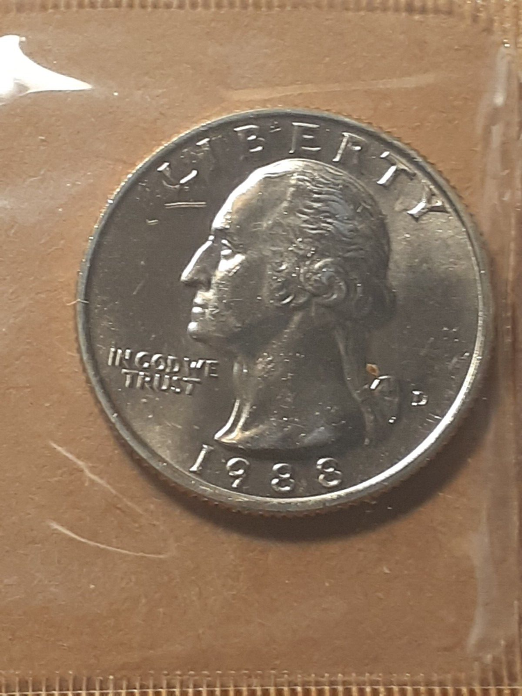 1988 D WASHINGTON QUARTER MINT SET COIN