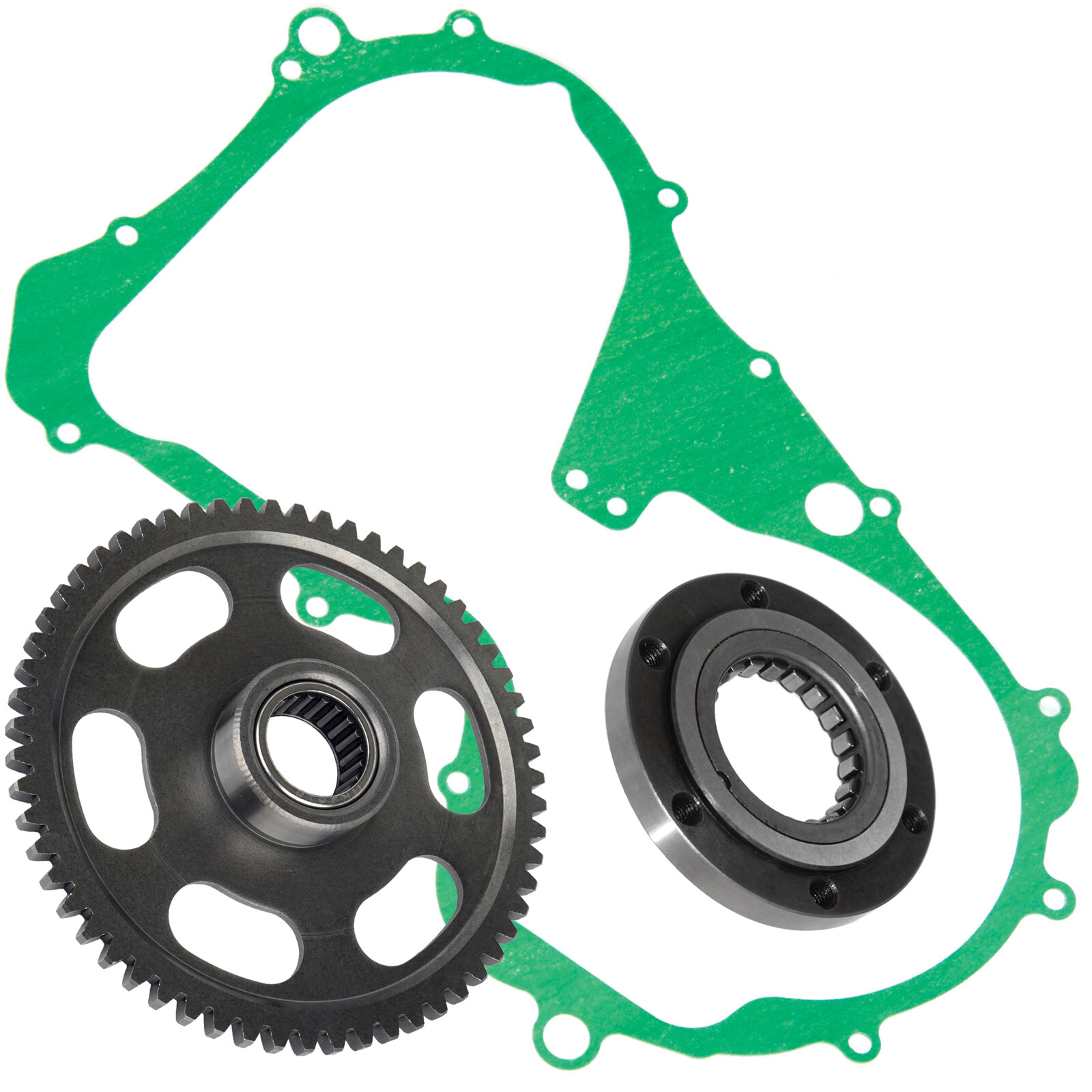 Starter Clutch Sprag Idler Gear W/Gasket For Suzuki Lt F250 Quadrunner 250 88-01