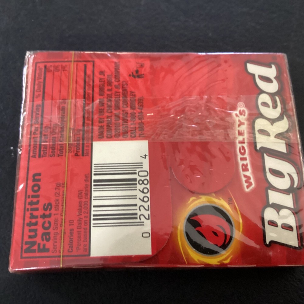 Old Wrigley's "Big Red" Slim Pack Chewing Gum