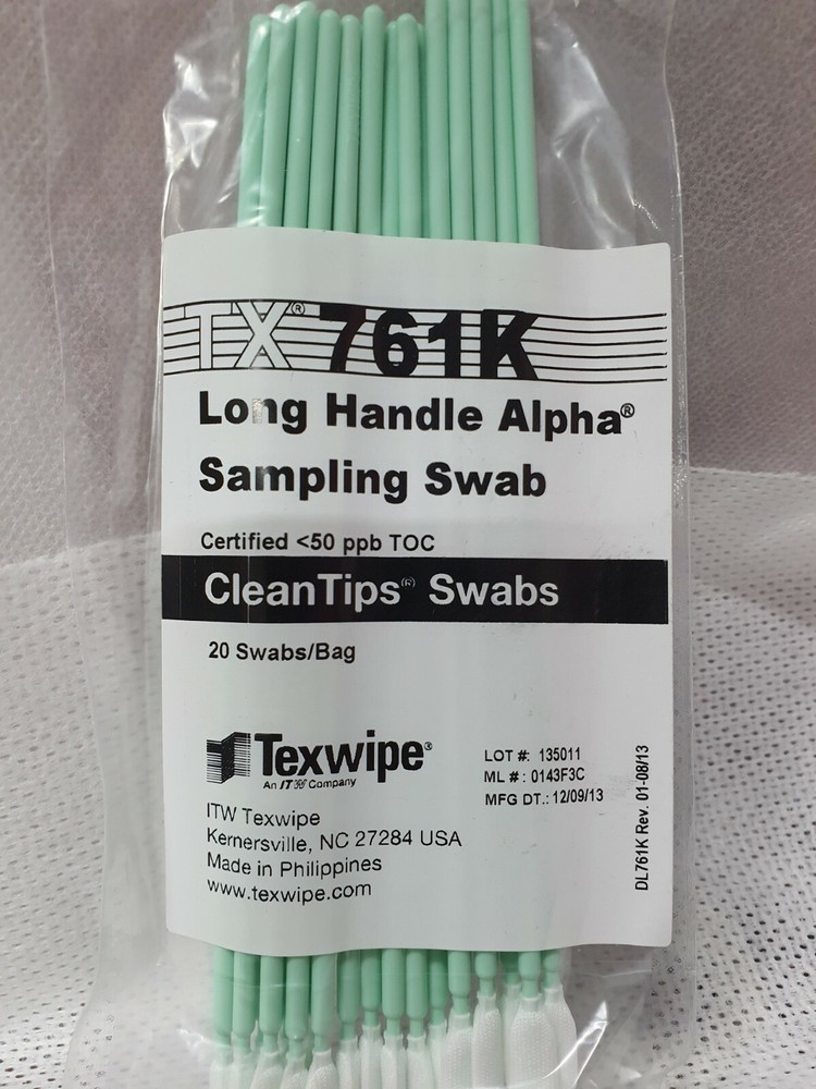 Low TOC Alpha TX761K Alpha Sampling Swab with Long Handle Low TOC