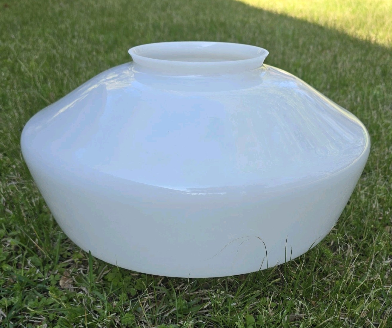 Vintage Schoolhouse Light Milk Glass Globe Large Farmhouse Restoration