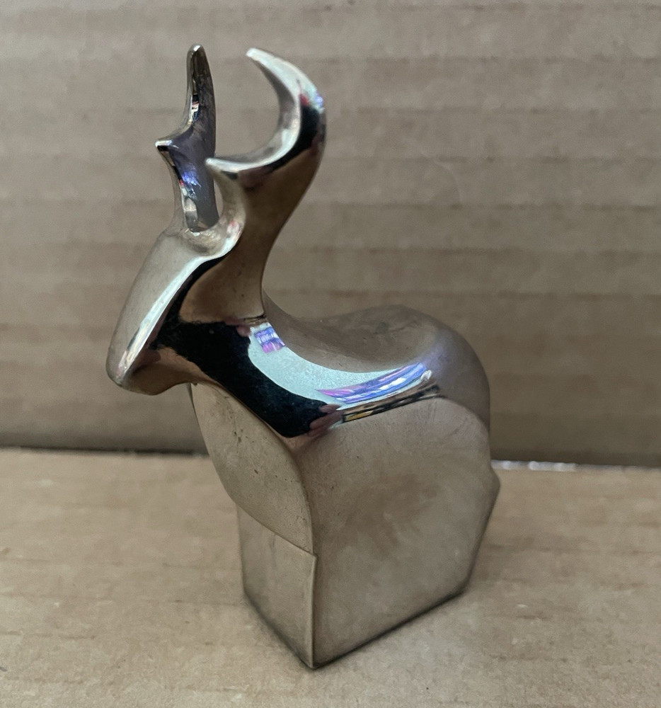 Vintage DANSK DESIGNS Silverplate Reindeer Japan w/ Box