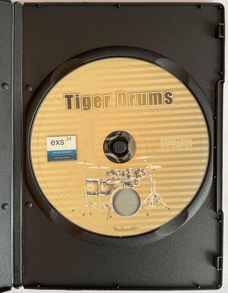 Tiger Drums Exs24 Sample Library DVD DataPack 4 Win & Mac OS Drum Kit Instument