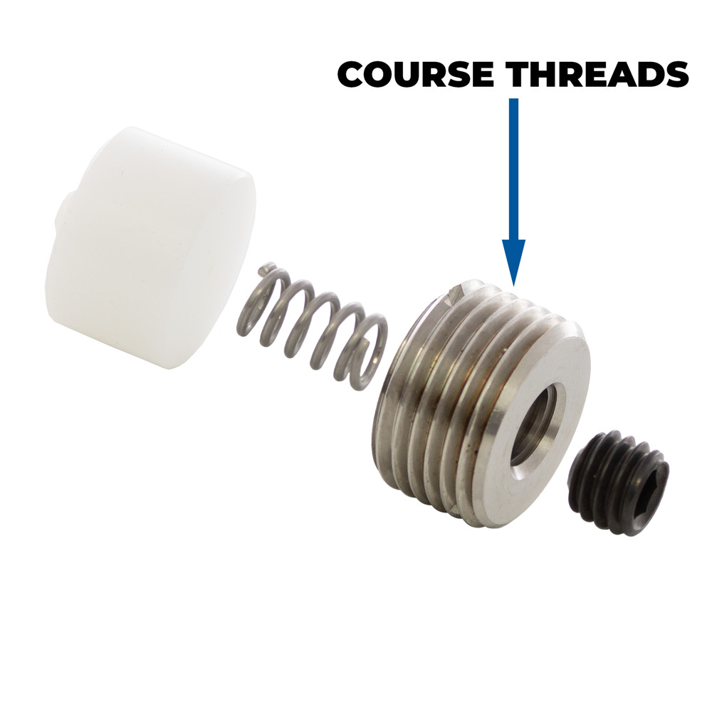 Slide Rod Adjusting Screw Assembly, Coarse Thread Insert, fitting Hobart Saws, R