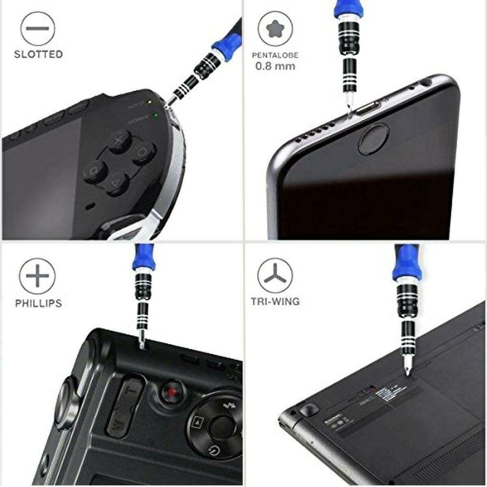 60X Screwdriver Set Computer Repair Kit Laptop PC Precision Screwdriver Torx