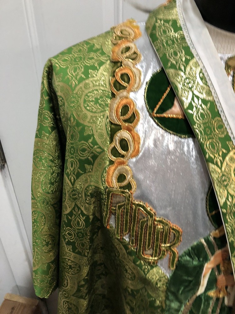 Green Gothic Style Holy Trinity Vestment
