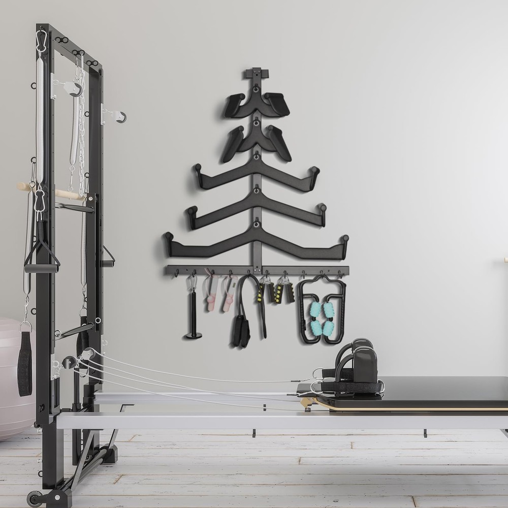 LAT Pulldown Attachment Storage Rack Wall Mount, Mag Grip LAT Pull Down Bar &...