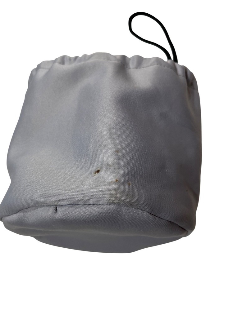 Light Gray G-Force Chalk Bag With Drawstring & Clip For Rock Climbing