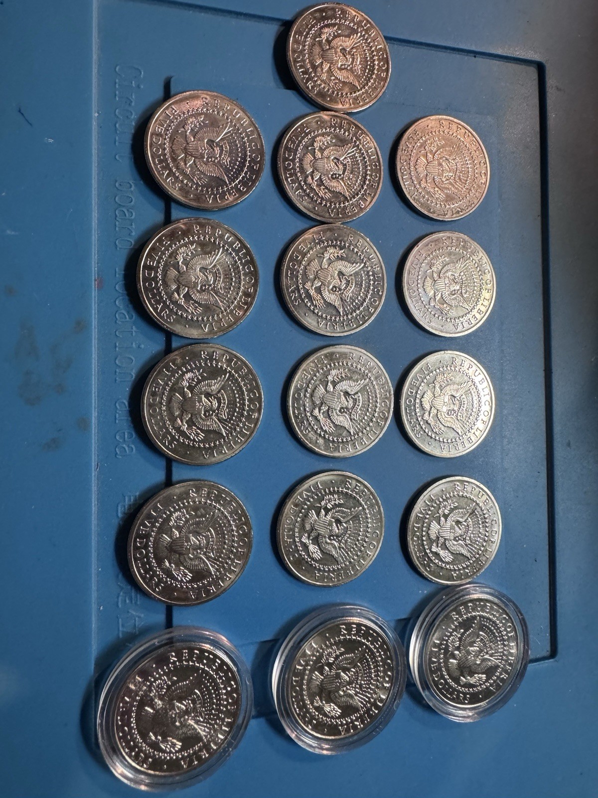 Set of 16 Liberia $5 Presidential Coins (2000) – U.S. Presidents – BU