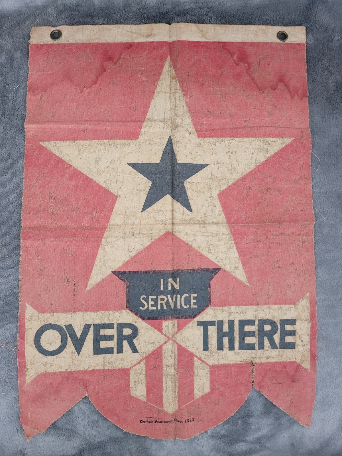 WWI Blue Star Service Flag Designed In 1918