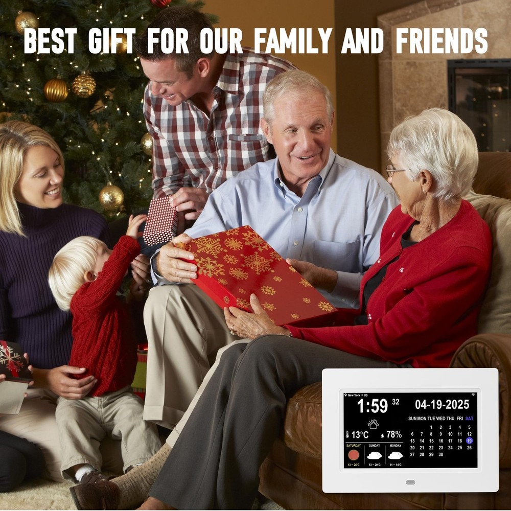 Digital Alarm Clock, Multiple Alarm Functions, Clock with Date and Day, Digit...