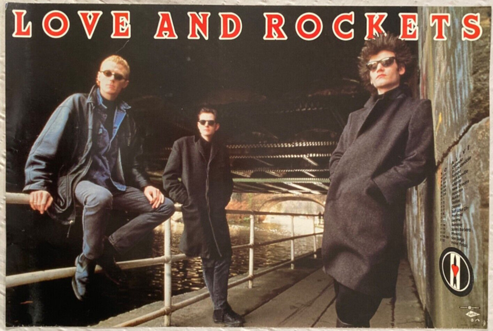 Love And Rockets 1989 Promo Tour Poster Bauhaus